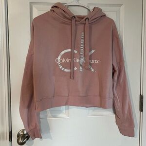 CALVIN KLEIN CROP HOODIE